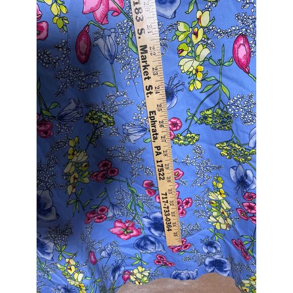 Talbots Woman Blue Floral charming whimsical Dress Size 18W - Picture 8 of 10